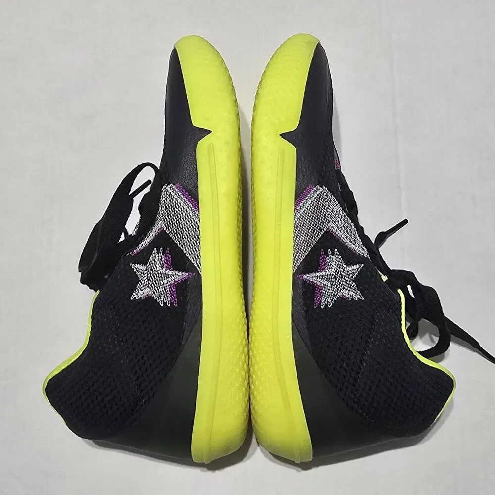 Converse Men's 6.5 Sneakers All Star BB Evo Mid Hi-Vis Collection Shoes - Black